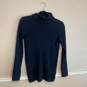 Denver Hayes Black Knit Turtleneck Sweater Size Medium